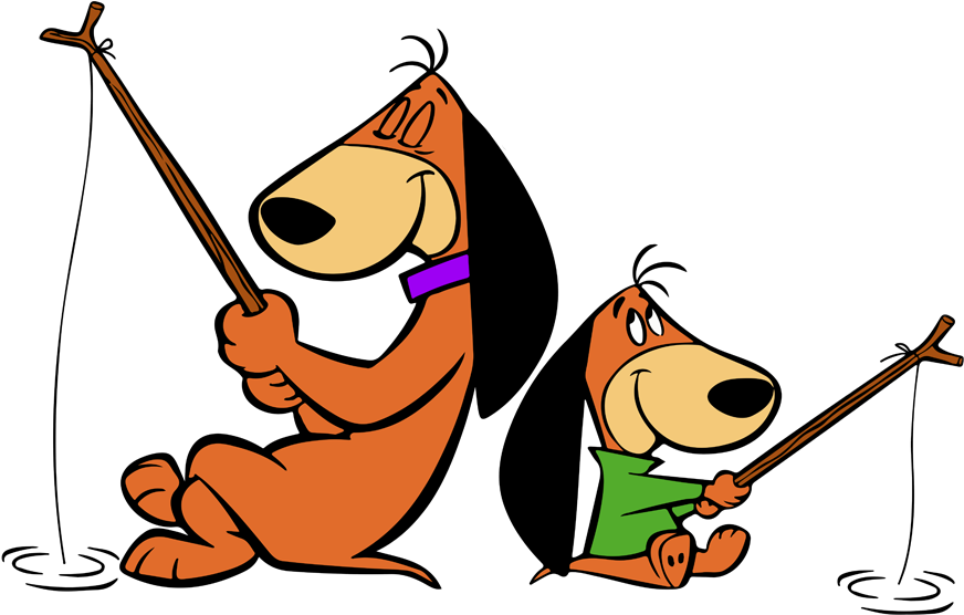 Augie Doggie And Doggie Daddy Fishing - Augie Doggie And Doggie Daddy Fanart Clipart (887x561), Png Download