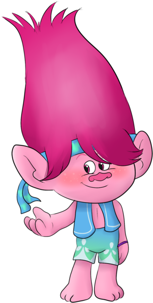 Trolls Poppy Version Male Clipart (640x640), Png Download