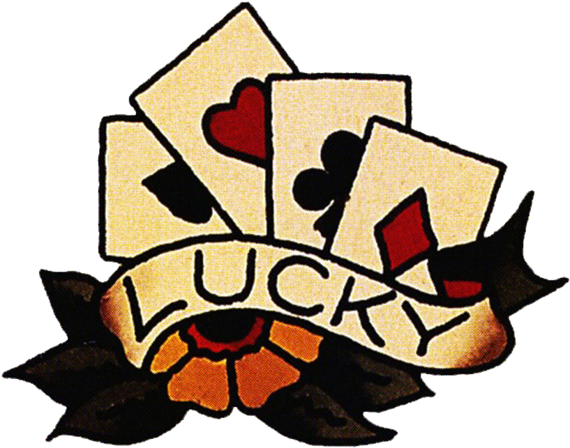 Jerry Vintage Tattoo Designs - Sailor Jerry Tattoos Lucky Clipart (900x745), Png Download