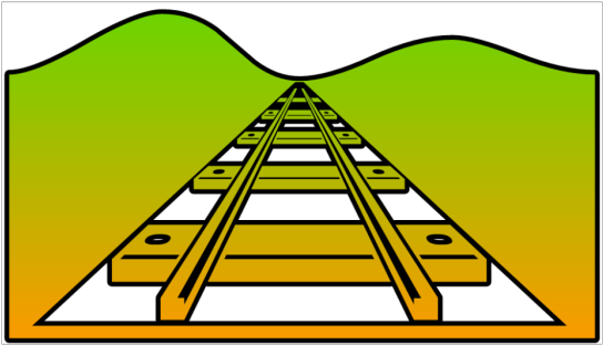 Railroad Cutout Png Images - Train Track Coloring Page Clipart (600x600), Png Download