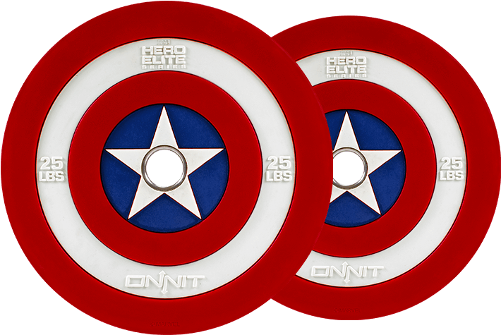 Captain America Shield Barbellâ plates - Onnit Captain America Plates Clipart (735x1000), Png Download