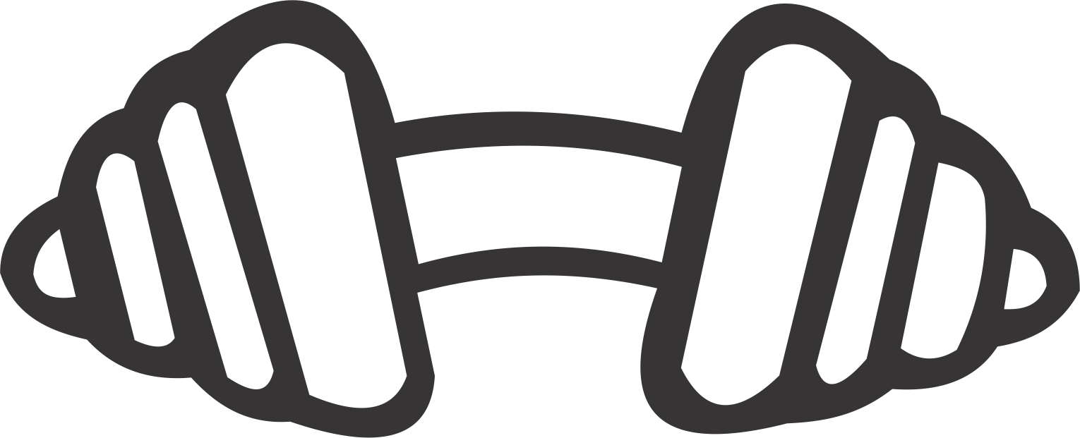 Barbell Clipart (1530x621), Png Download