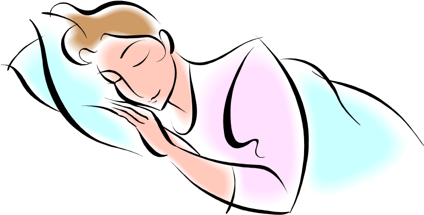 Dreaming Clipart Animated - Woman Sleeping Clipart Png Transparent Png (944x632), Png Download
