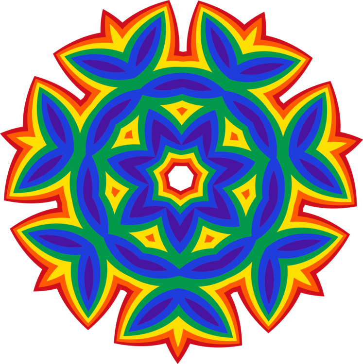 Flower,leaf,symmetry - Illustration Clipart (747x750), Png Download