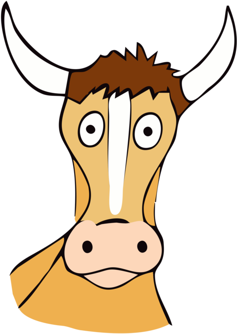 Line Art,head,neck - Long Horn Bull Drawings Clipart (568x749), Png Download