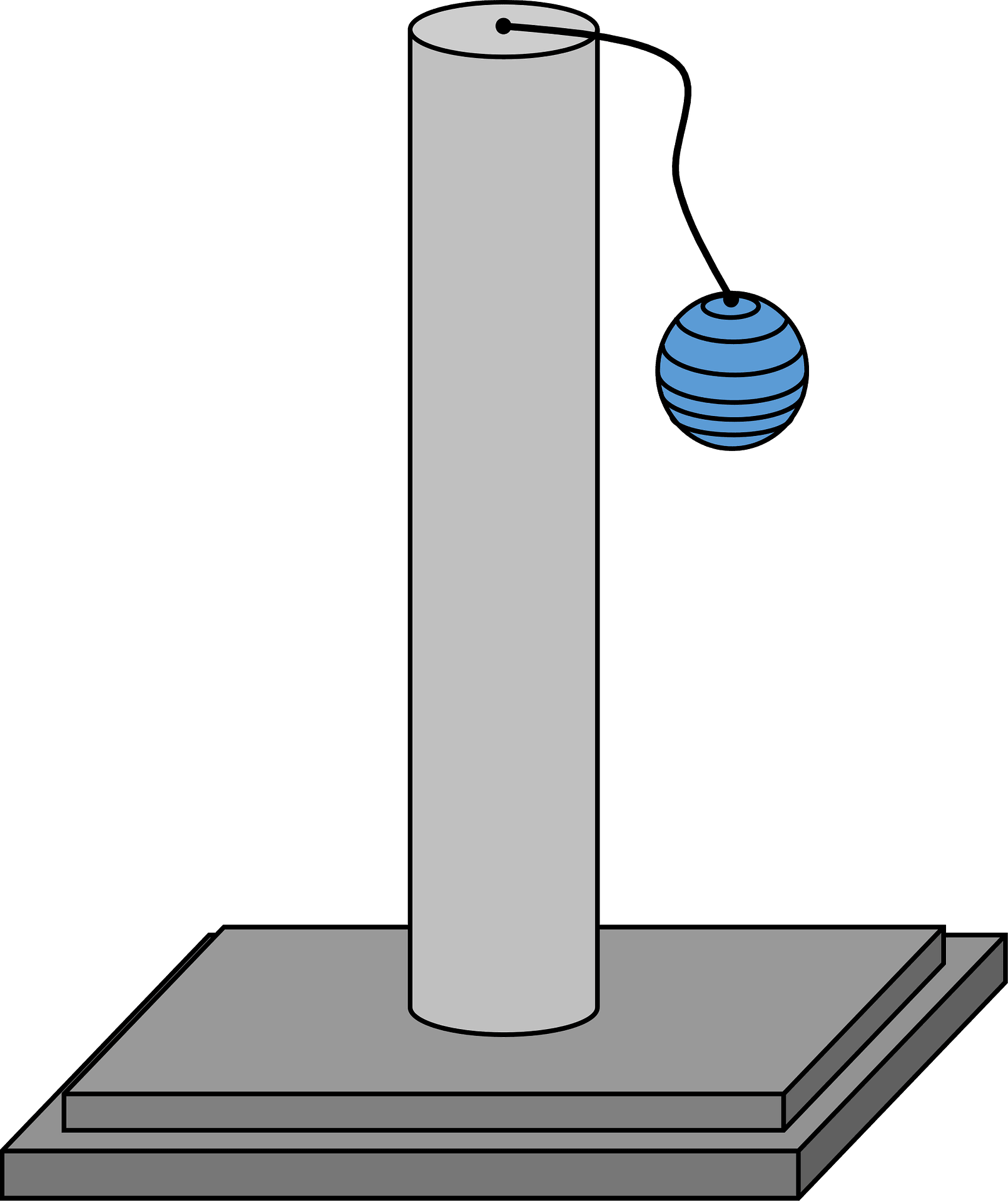 Cat Scratching Post Clip Art - Png Download (1611x1920), Png Download