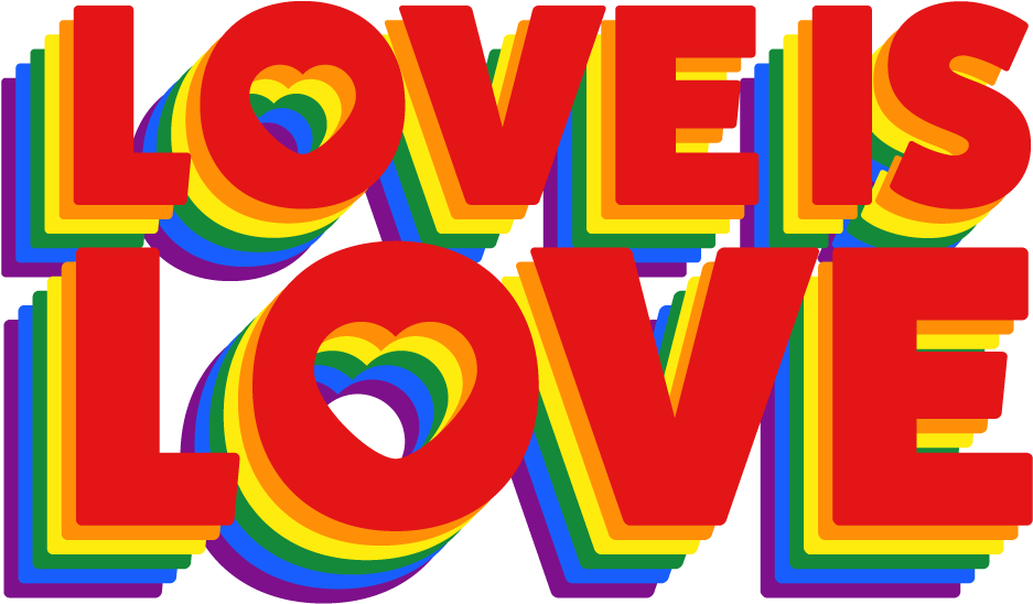 Love Is Love - Graphic Design Clipart (1000x742), Png Download