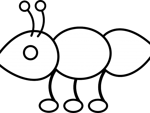 Ant Clipart Ants Marching - Coloring Clip Art Ant - Png Download (640x480), Png Download