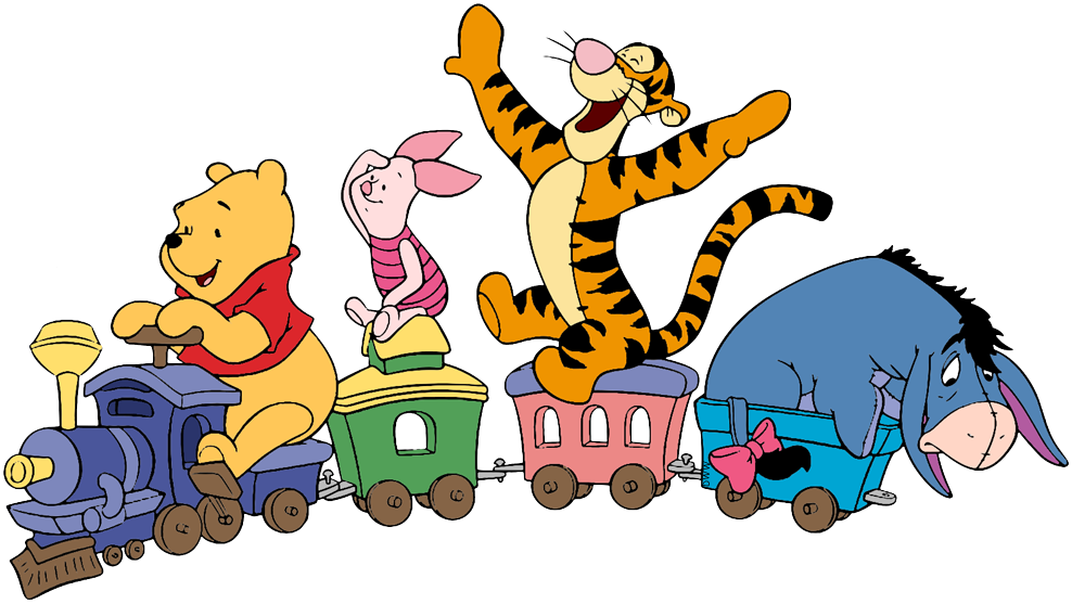 Winnie The Pooh And Friends Background Clipart (988x557), Png Download