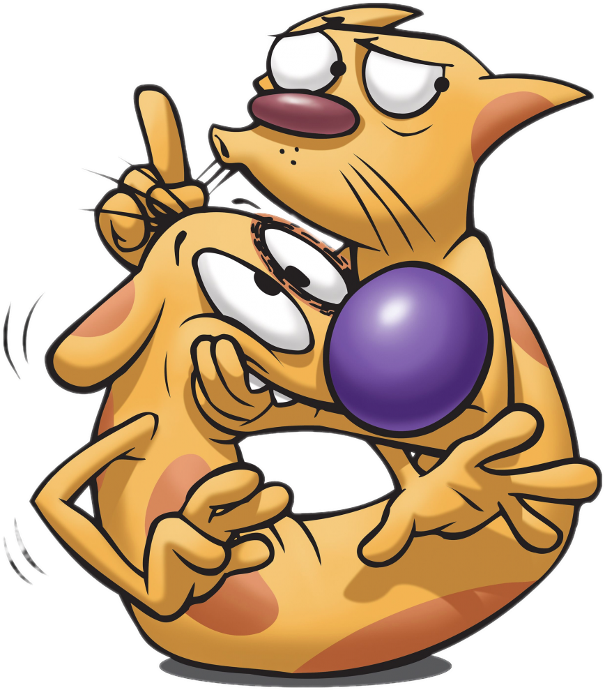 Catdog Be Quiet Cartoon Nickelodeon Clipart Full Size Clipart