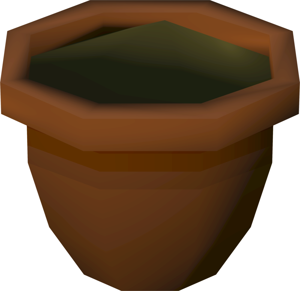 Transparent Growing Plant Clipart - Dirty Flower Pot Transparent - Png Download (1000x971), Png Download