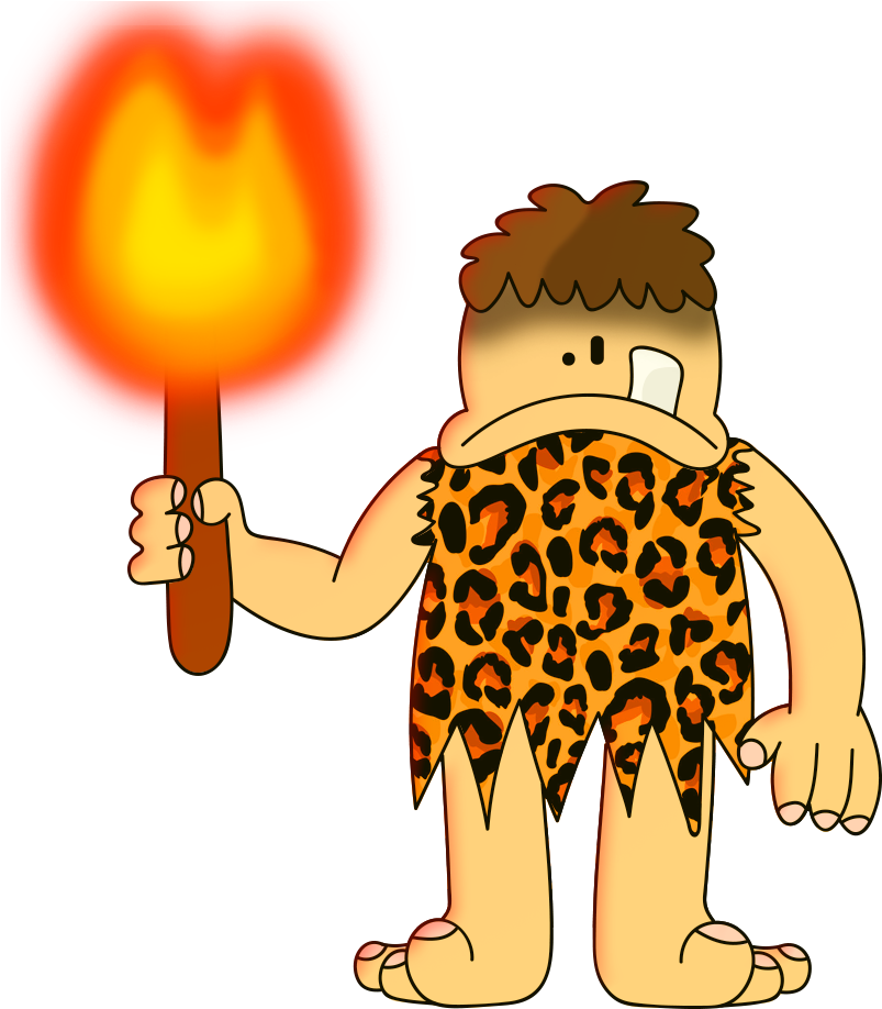Caveman - Cartoon Clipart (826x944), Png Download