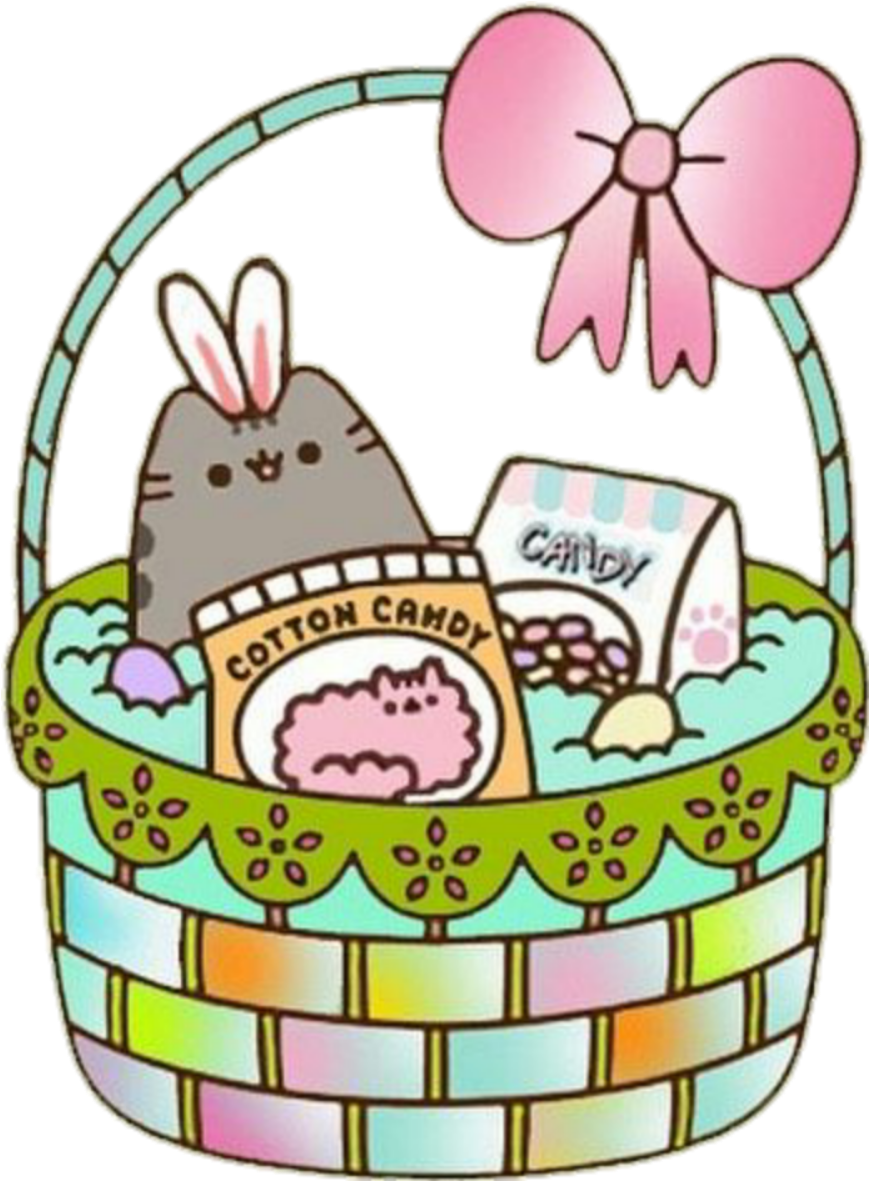 #susi - Happy Easter Pusheen Clipart (1416x1416), Png Download