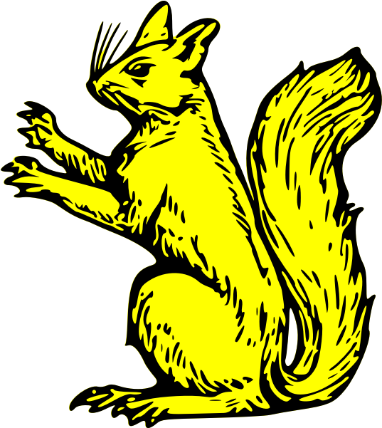 Squirrel Sejant Erect - Squirrel Clip Art - Png Download (600x600), Png Download