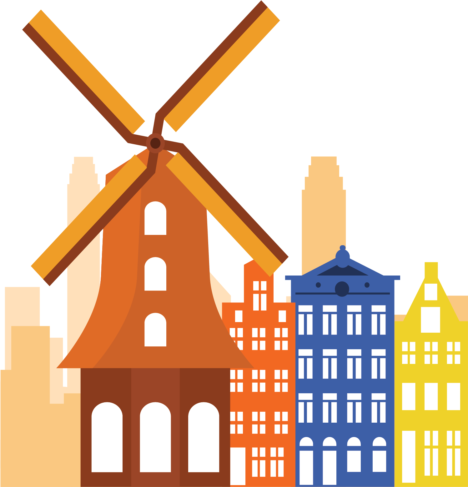 Windmill Clipart (1767x1713), Png Download