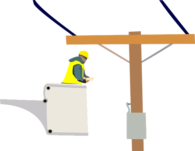 High Voltage Cable Testing Dayton - Clip Art Power Line Workers - Png Download (640x496), Png Download