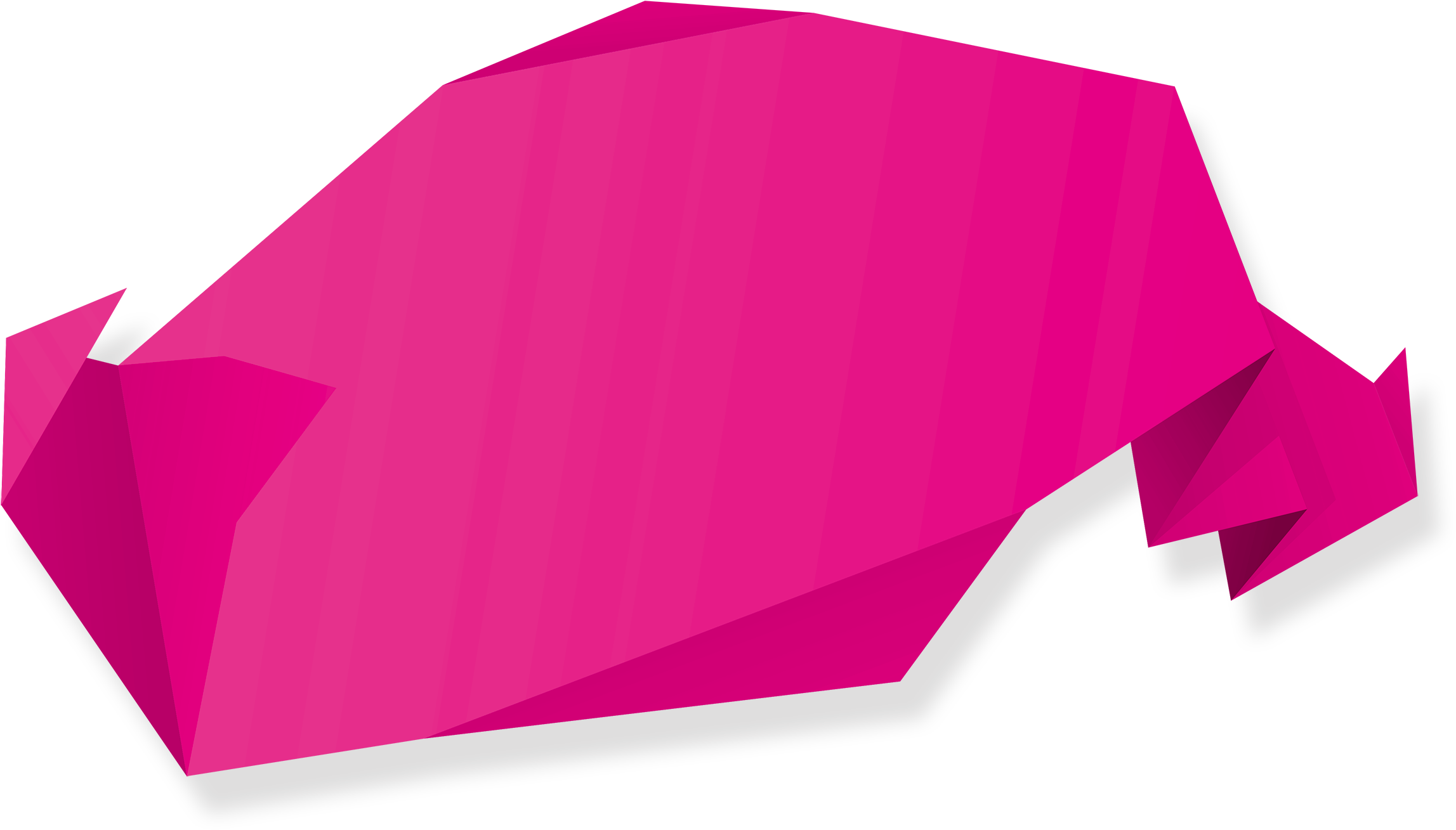 Free Origami Banners Pull Material Png Download Clipart (3543x1772), Png Download