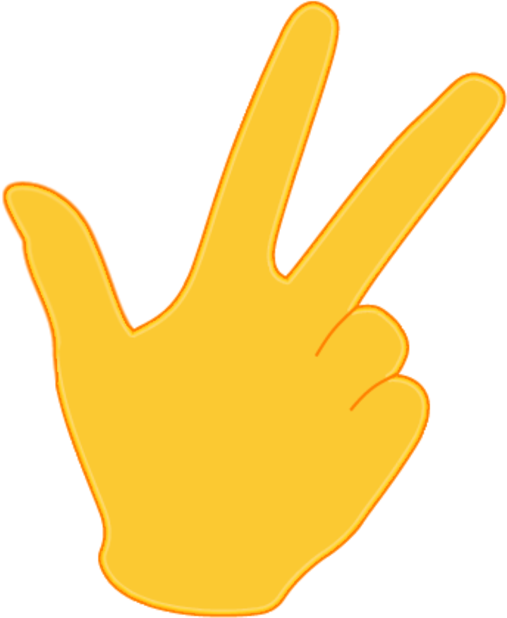 Hand Clip Uses - Run Hide Tell Hand - Png Download (1000x1000), Png Download