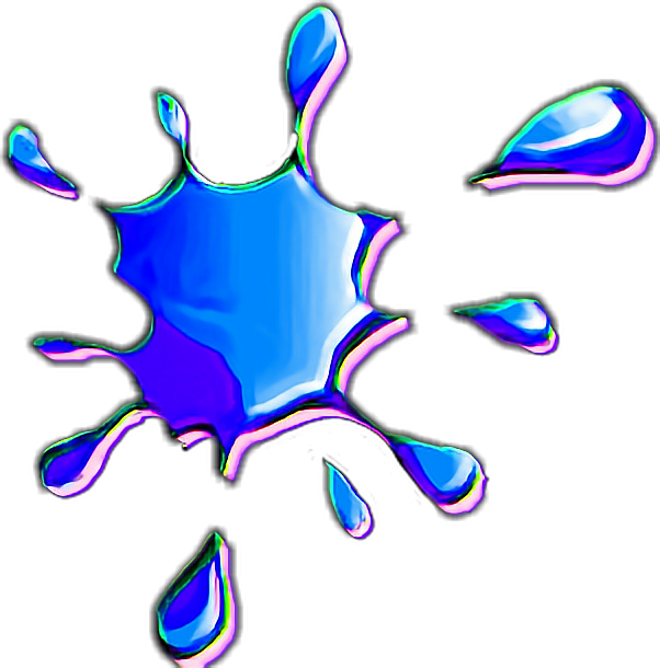 #glitchmood #glitchart #glitch #blue #waterdrop #water - Portable Network Graphics Clipart (602x610), Png Download