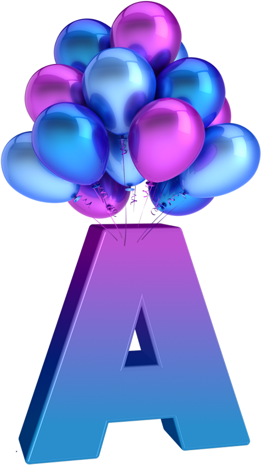 Balloons Png Purple And Blue Clipart (933x933), Png Download