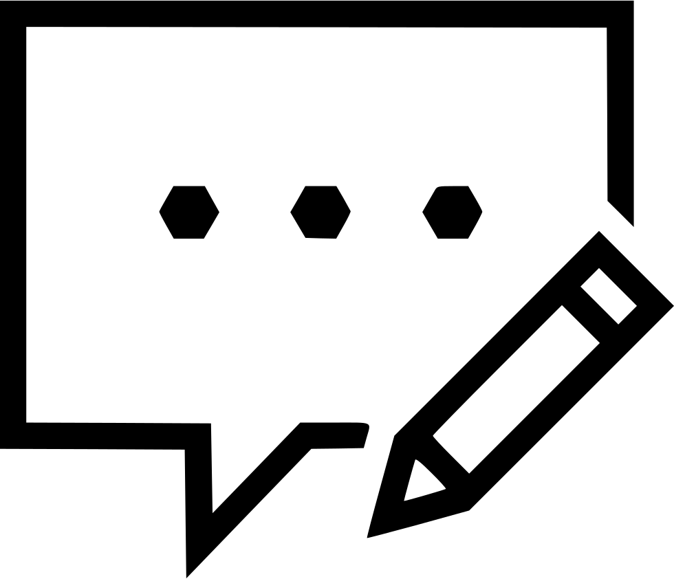 Message Edit Write Writing Bubble Pen Pencil Conversation - Anti Her2 Targeted Micelle Clipart (980x842), Png Download