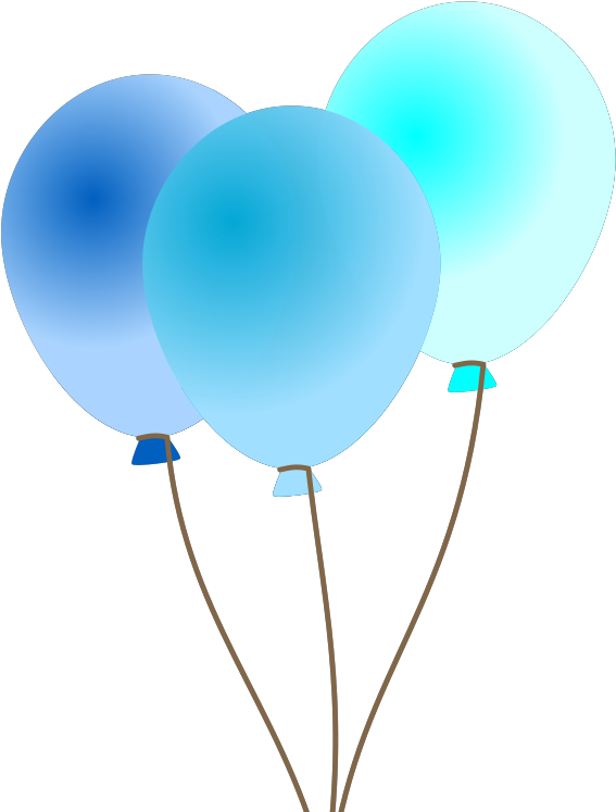 Emmas Blue Balloons Svg Clip Arts - Balloon - Png Download (1024x1024), Png Download