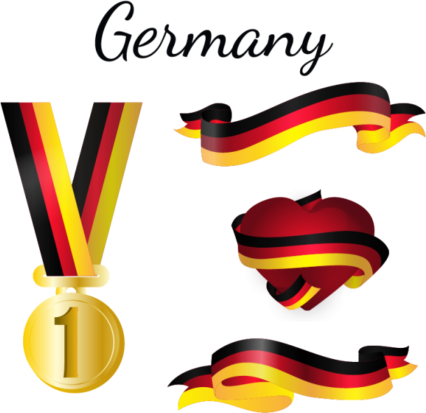 Germany Clipart Artwork - Pakistan Independence Day Ribbon Png Transparent Png (640x640), Png Download