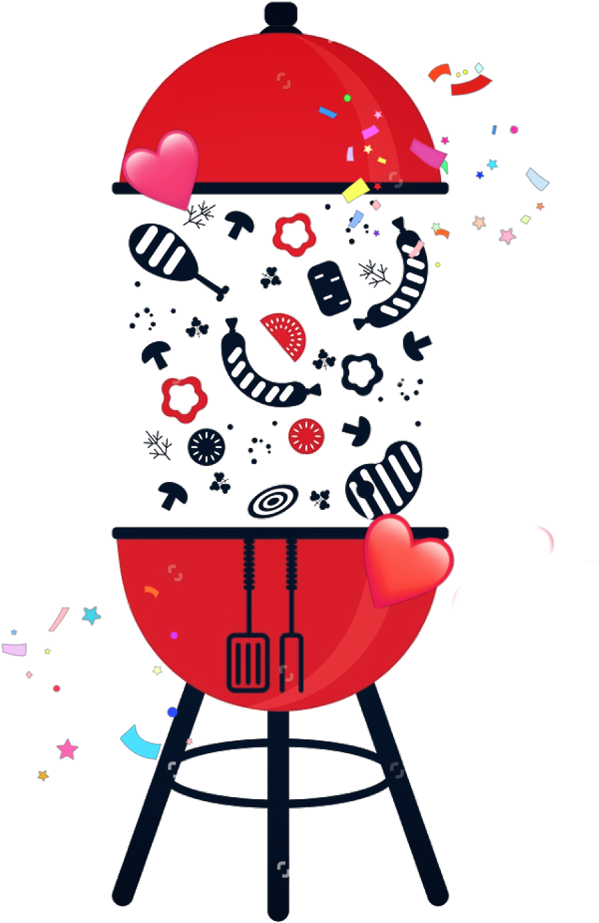 #bbq #celebration #challenge #cute #kawaii #heart #love - Desenho De Churrasco Para Convite Clipart (1024x1530), Png Download