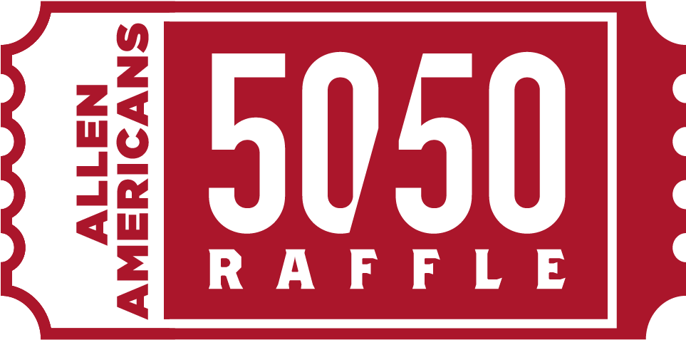 Allen Americans Hockey Club - 50 50 Raffle Clipart (1543x515), Png Download