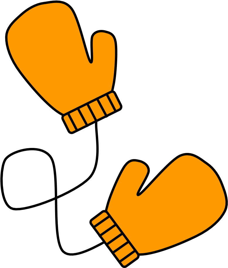 Mitten Clipart Yellow - Yellow Mitten Clipart - Png Download (816x1056), Png Download