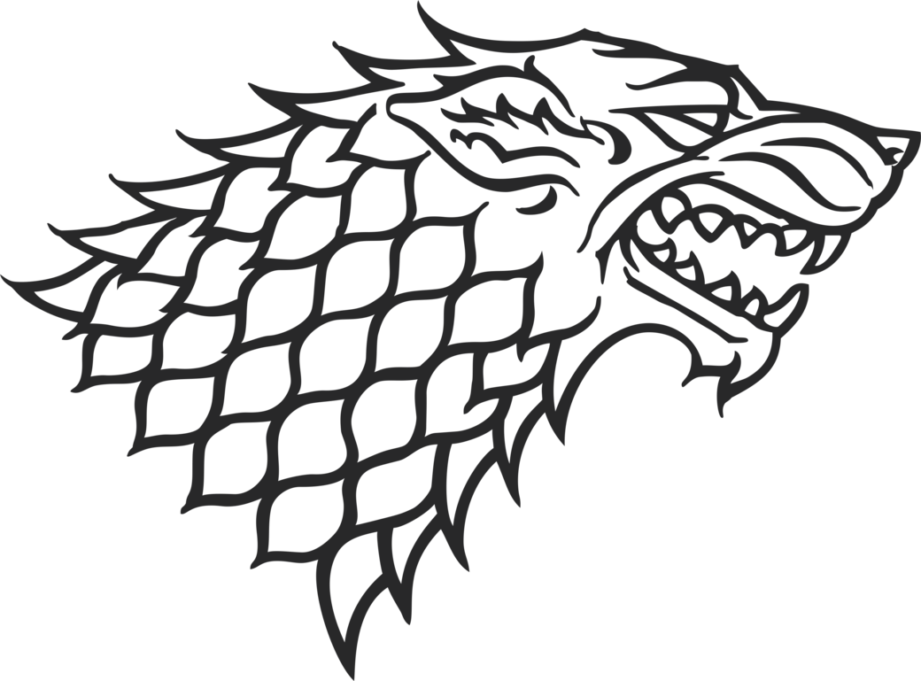 Collection Of Free Wolf Stark Download On Ui Ex - House Stark Logo Png Clipart (1040x769), Png Download