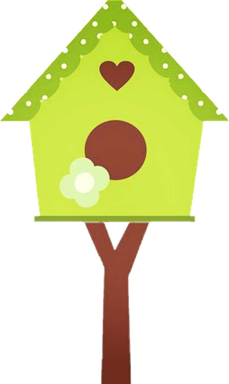 #treehouse - Cute Bird House Clipart - Png Download (735x1231), Png Download