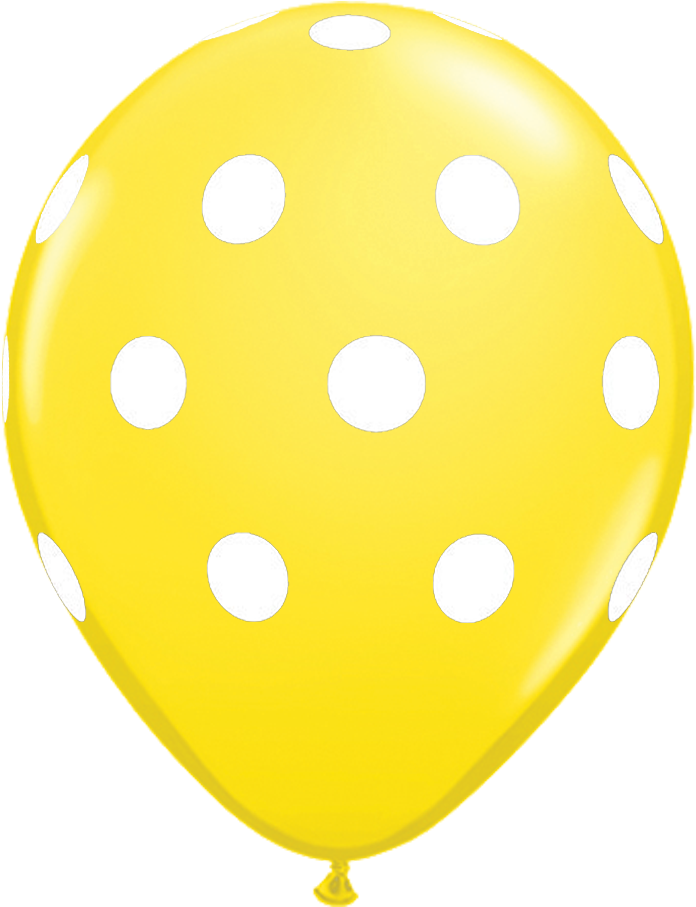11 - Polka Dot Balloons Blue Clipart (1140x972), Png Download