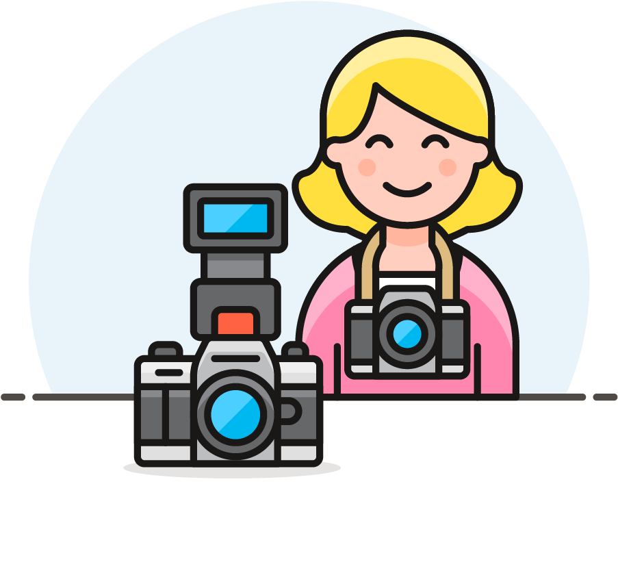 Female Photographer Clipart Transparent - Png Download (1025x1148), Png Download