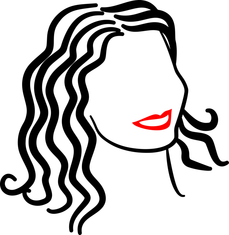 Emotion,art,monochrome Photography - Black Women Lipstick Clipart - Png Download (731x750), Png Download