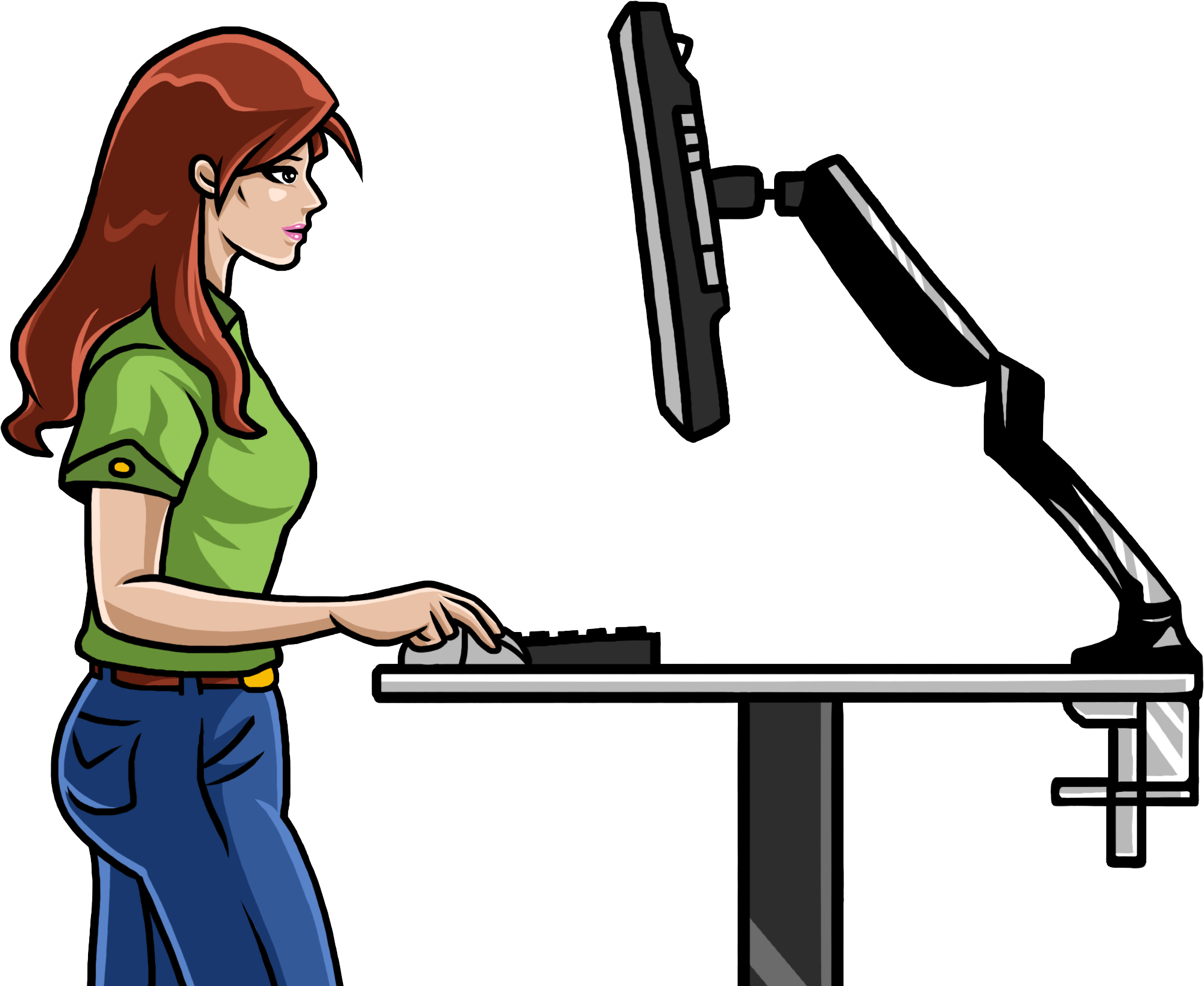 Download Clip Stand Desk Transparent & Png Clipart Free Download