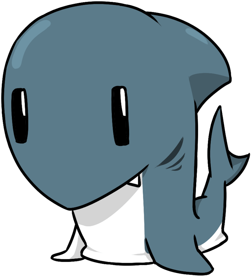 Transparent Lul Emote Png - Cute Great White Shark Drawings Clipart (798x878), Png Download