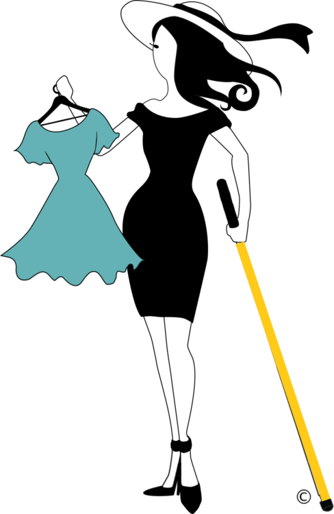 Abby & Gold Cane - Illustration Clipart (488x750), Png Download