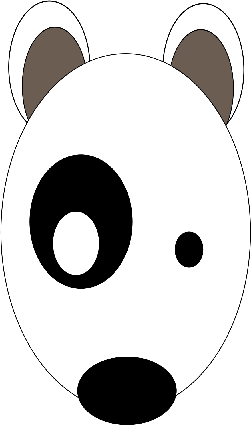 Bull Terrier Portrait Vector Drawing - Bull Terrier Clipart (600x600), Png Download