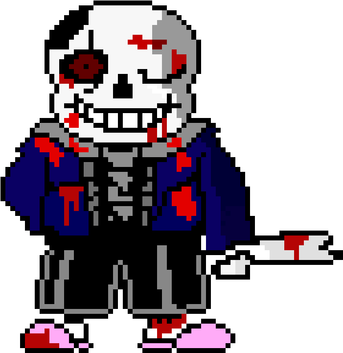 Pixel Art Undertale Beads Clipart , Png Download - Sans Colored Battle Sprite Transparent Png (701x721), Png Download