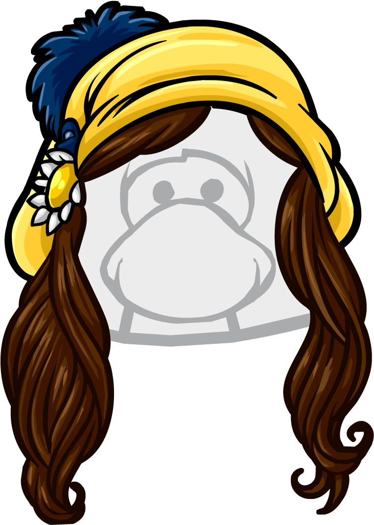 Club Penguin Wiki - Rare Club Penguin Hair Clipart (1068x1068), Png Download