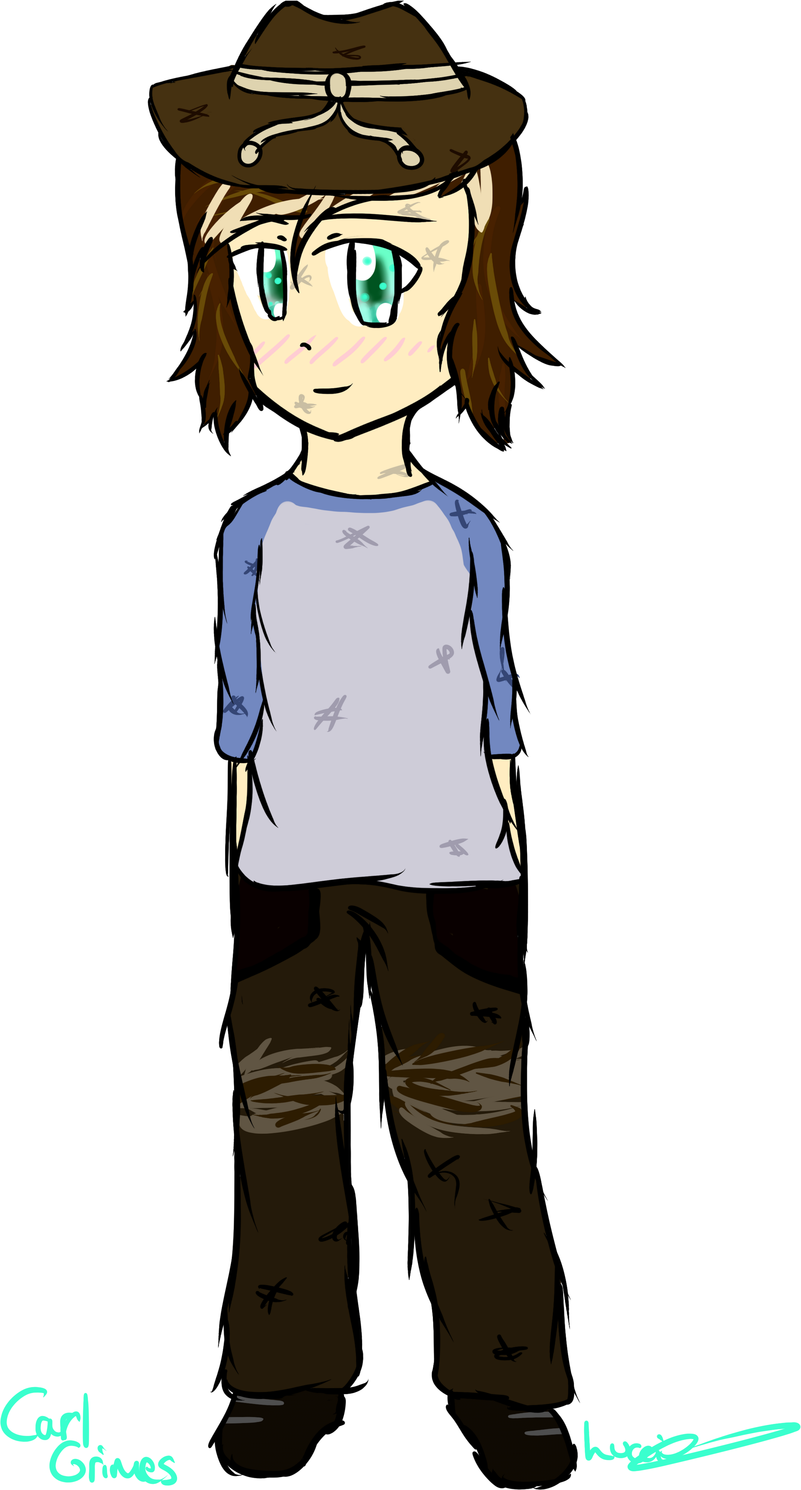 The Walking Dead Clipart Rick Grimes , Png Download - Cartoon Transparent Png (2706x5035), Png Download