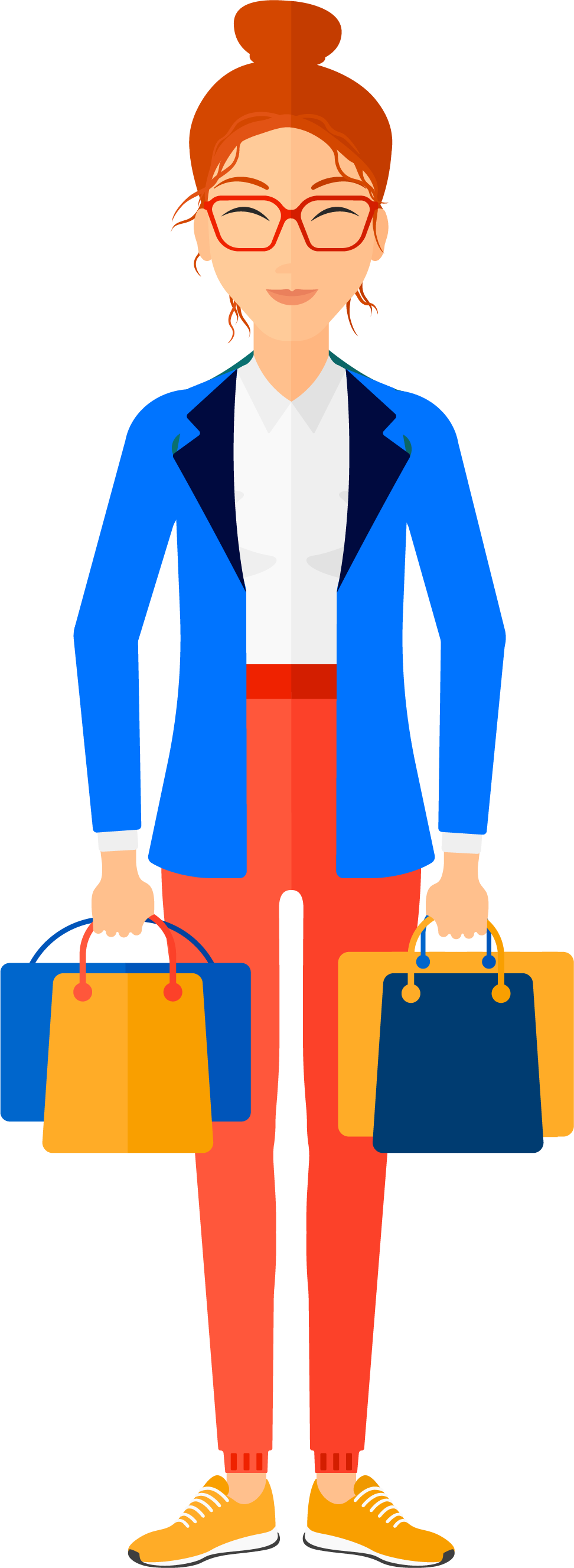 Customer Happy - Person Holding A Jacket Drawing Clipart (972x2655), Png Download