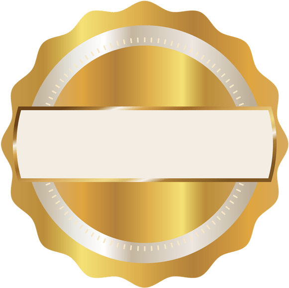Crown Clipart Sash - Blue Ribbon Seal Png Transparent Png (600x597), Png Download