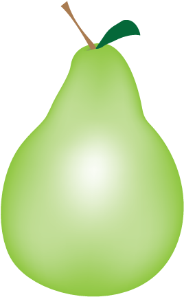 Asian Pear Clipart (612x792), Png Download