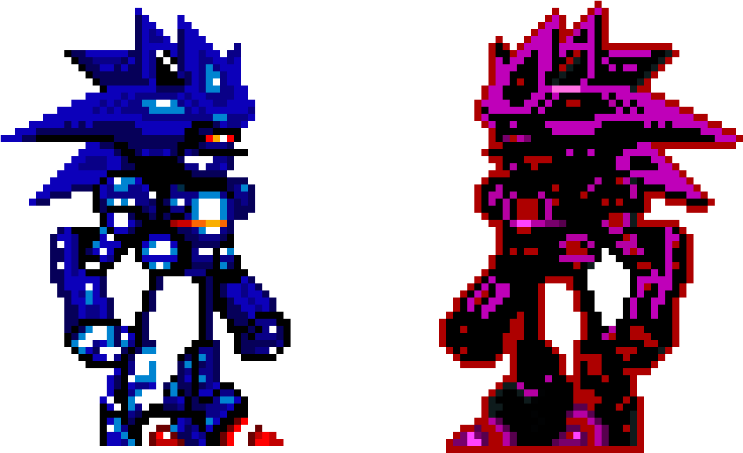 Smbz Mecha Sonic Sprites Clipart (1210x770), Png Download