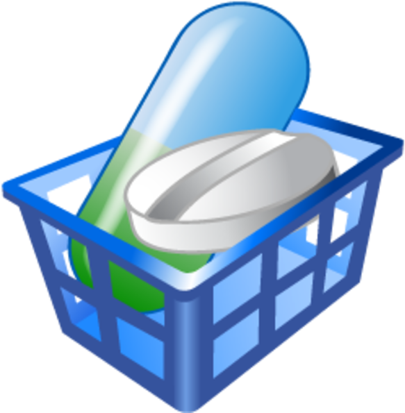 Drug Basket Icon Clipart (600x600), Png Download