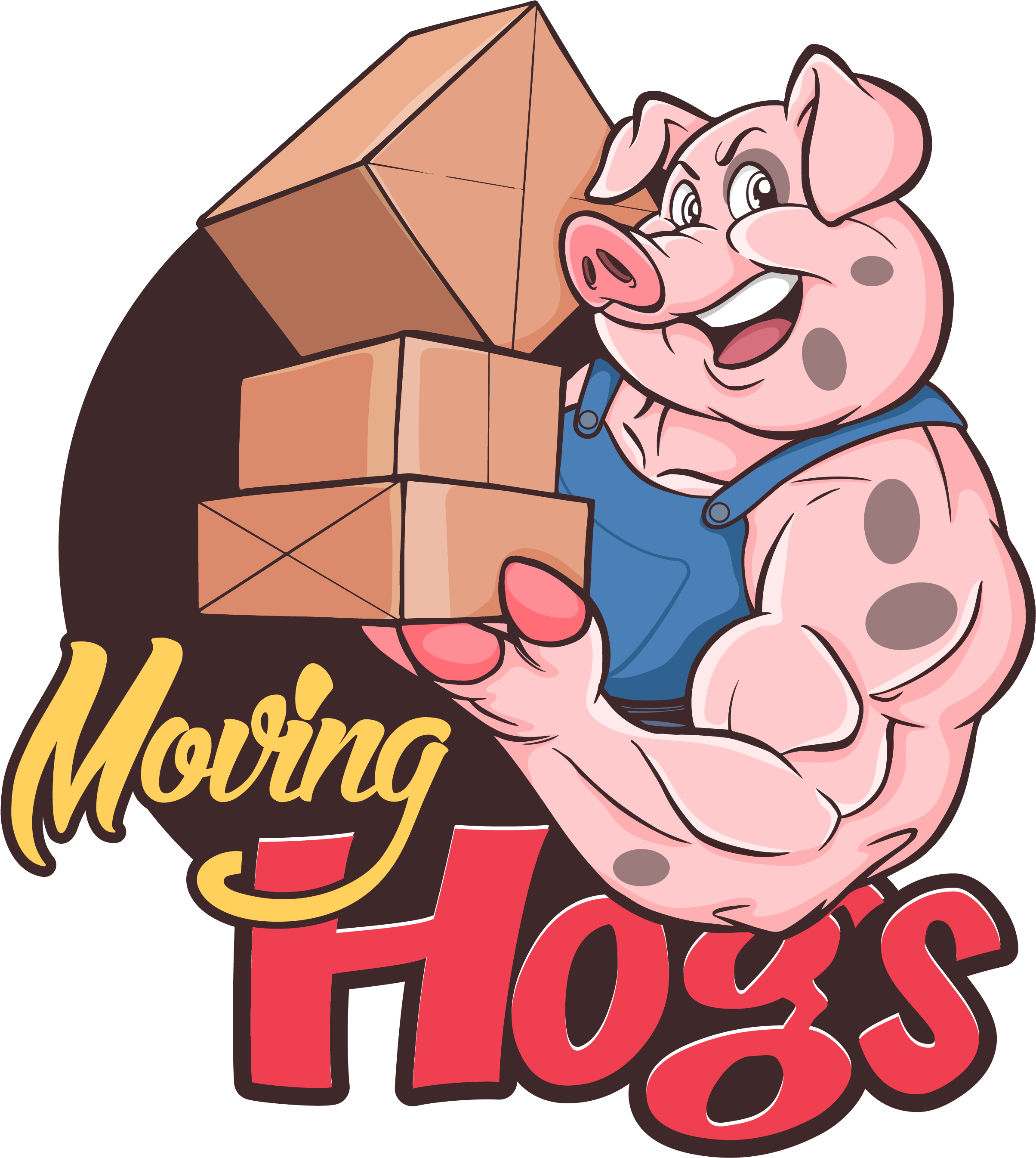 Moving Hogs Clipart (2481x3426), Png Download