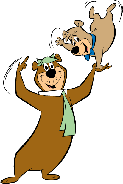 Football Punt Clipart Image Free Download Yogi Bear"s - Yogi And Boo Boo - Png Download (612x792), Png Download