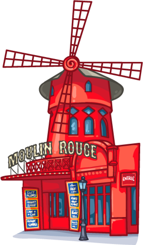 Moulin Rouge Paris Clipart - Png Download (1024x1024), Png Download